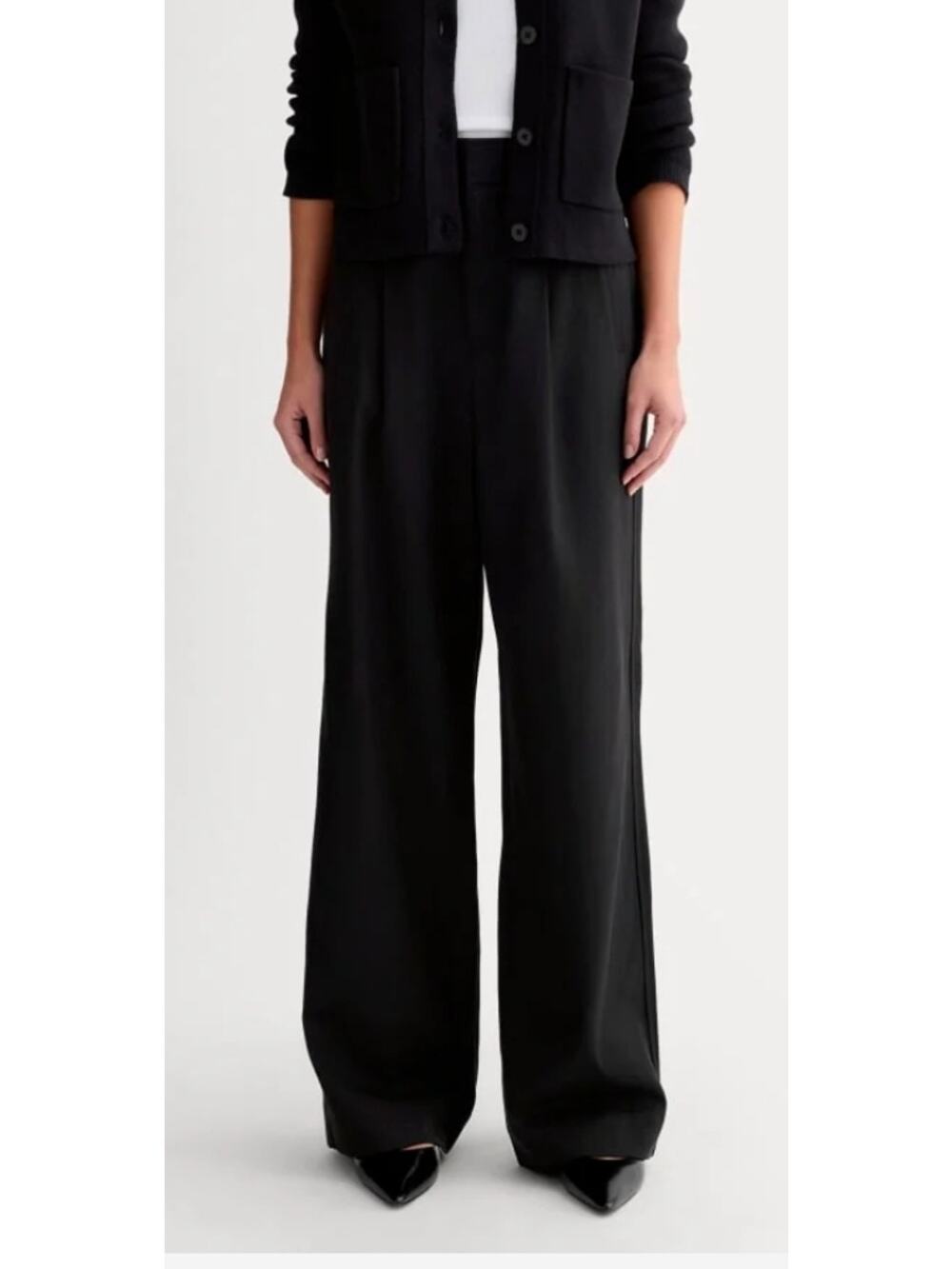 Everlane The Draper Pleated Pant in Buttersmooth Size 12S NWT
